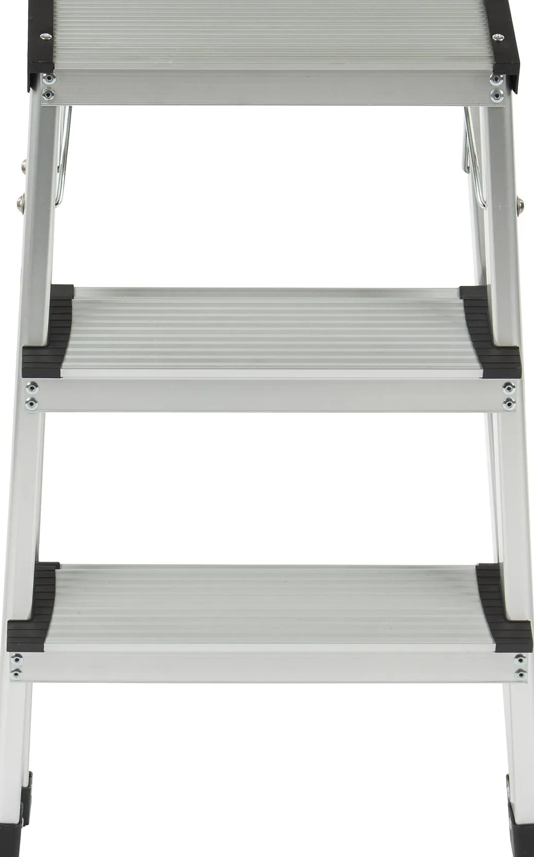 Steppy Huishoudtrap Aluminium Dubbel 3 Treden Platform 31X20 Cm|Brico New