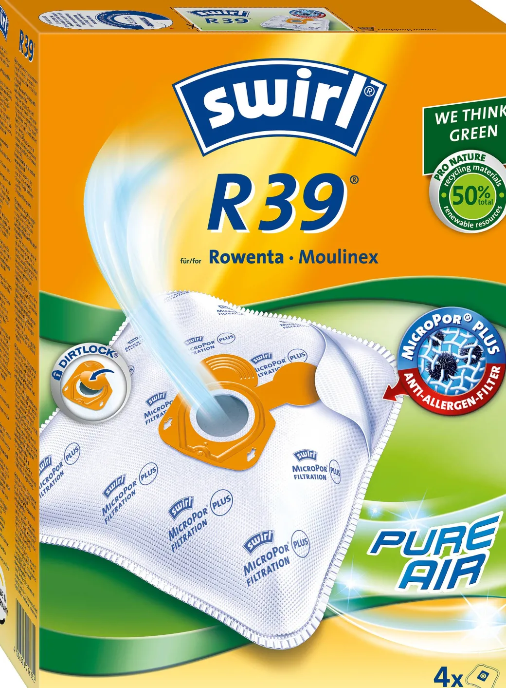 Swirl Stofzuigerzak R39 4 Stuks|Brico Outlet