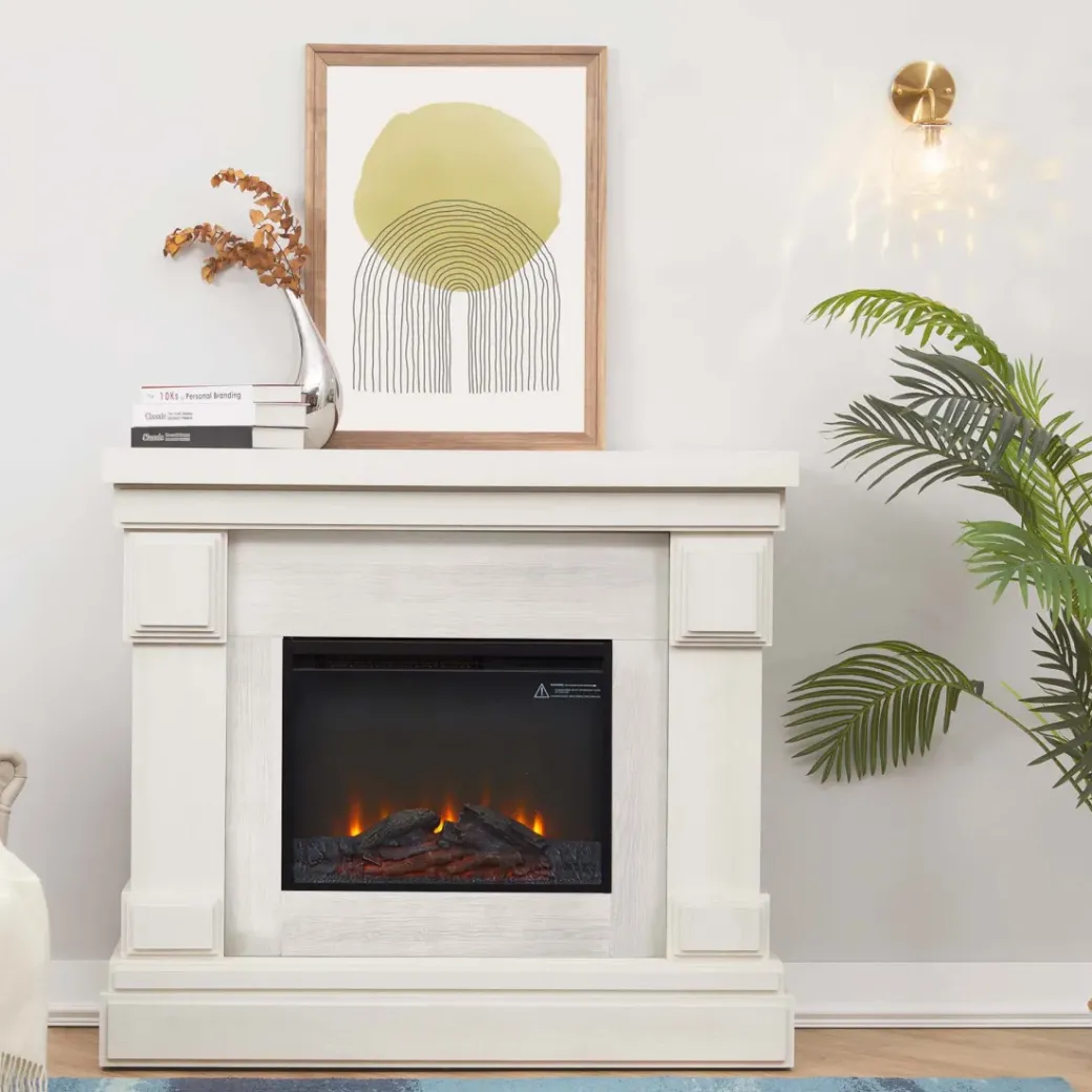 Brico Sfeerhaarden<Teamson Home Hestia 48" Elektrische Vrijstaande Open Haard