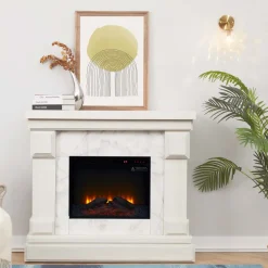Brico Sfeerhaarden<Teamson Home Hestia 48" Elektrische Vrijstaande Open Haard