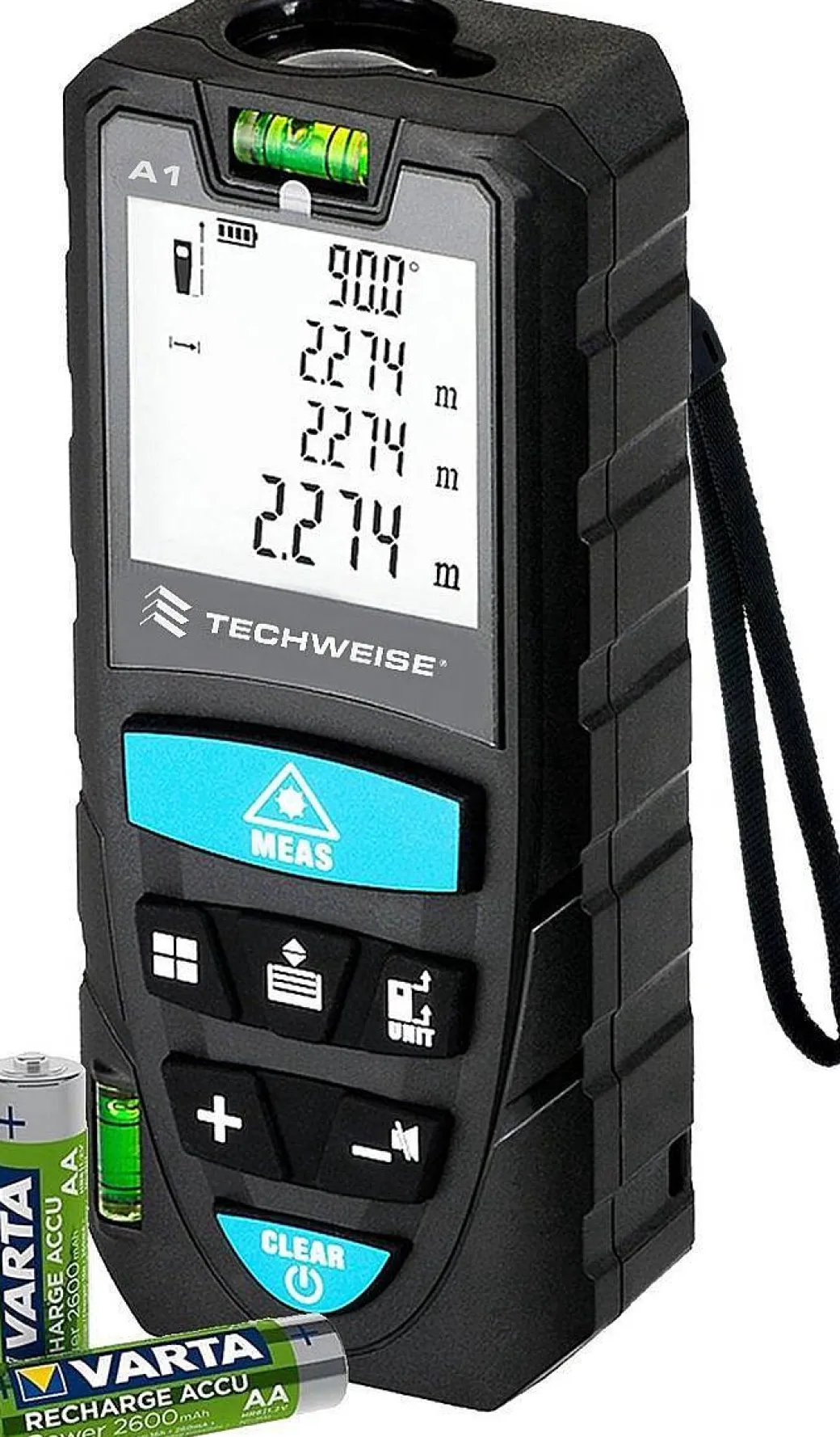 Techweise Laser Afstandsmeter 50M - Met Alle Meetopties|Brico Best