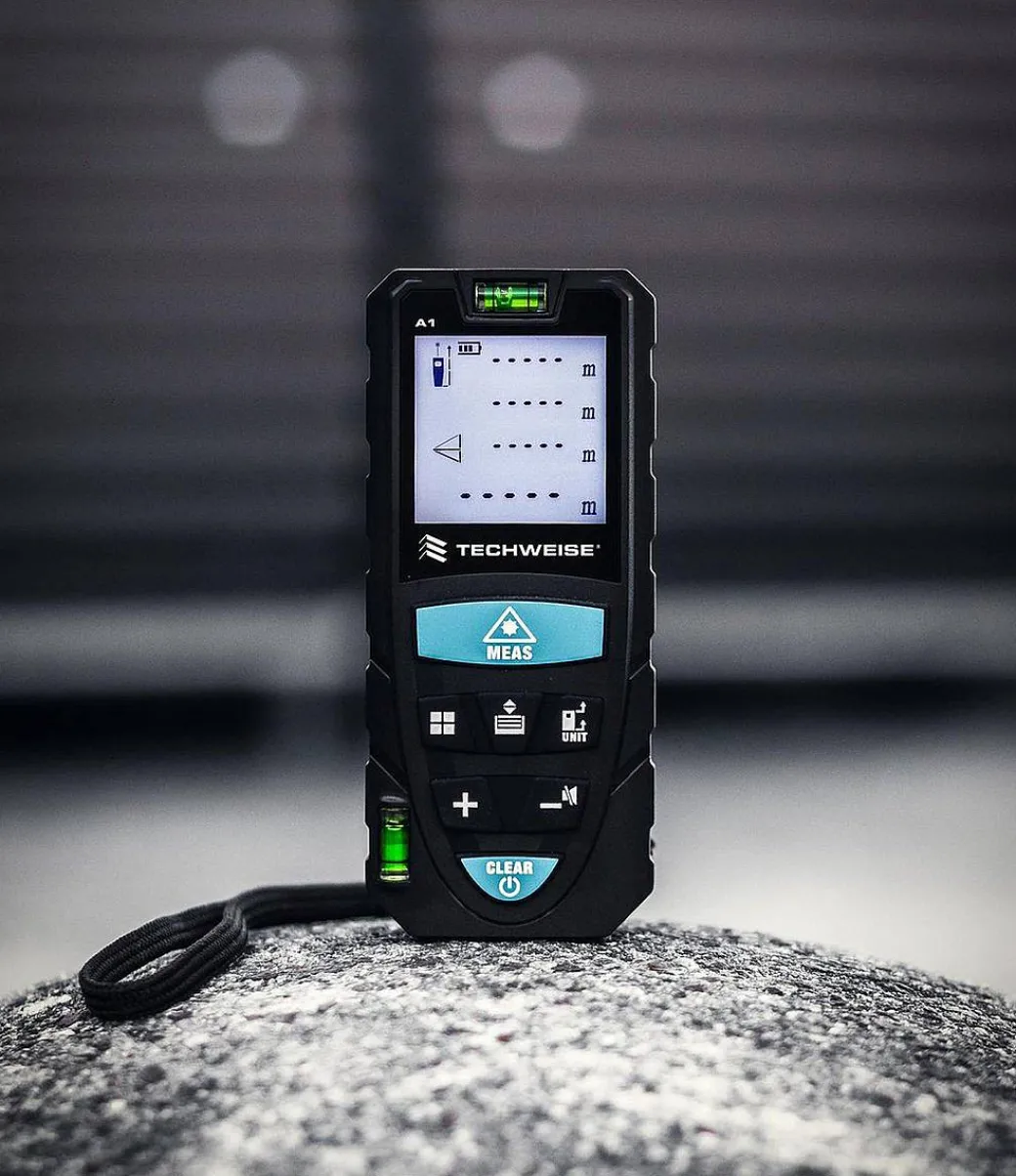 Techweise Laser Afstandsmeter 70M - Met Alle Meetopties|Brico Discount