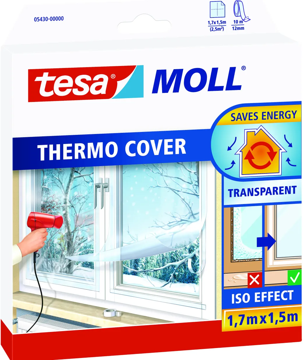Tesa Isolatiefolie Thermo Cover - Kunststof - 150X170Cm - 2,5M²|Brico Sale