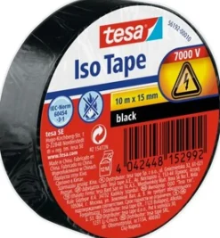 Brico Technische Tape-Tesa Isolatietape Iso Tape Pvc Zwart 10Mx15Mm