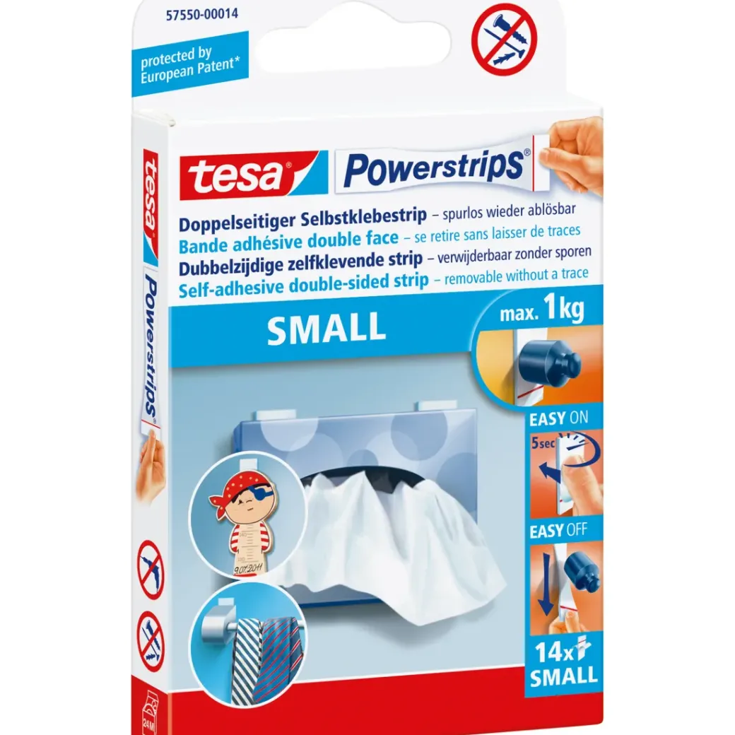 Brico Ophangsystemen-Tesa Powerstrips Zelfklevende Haak Wit 2Kg - 2 Stuks
