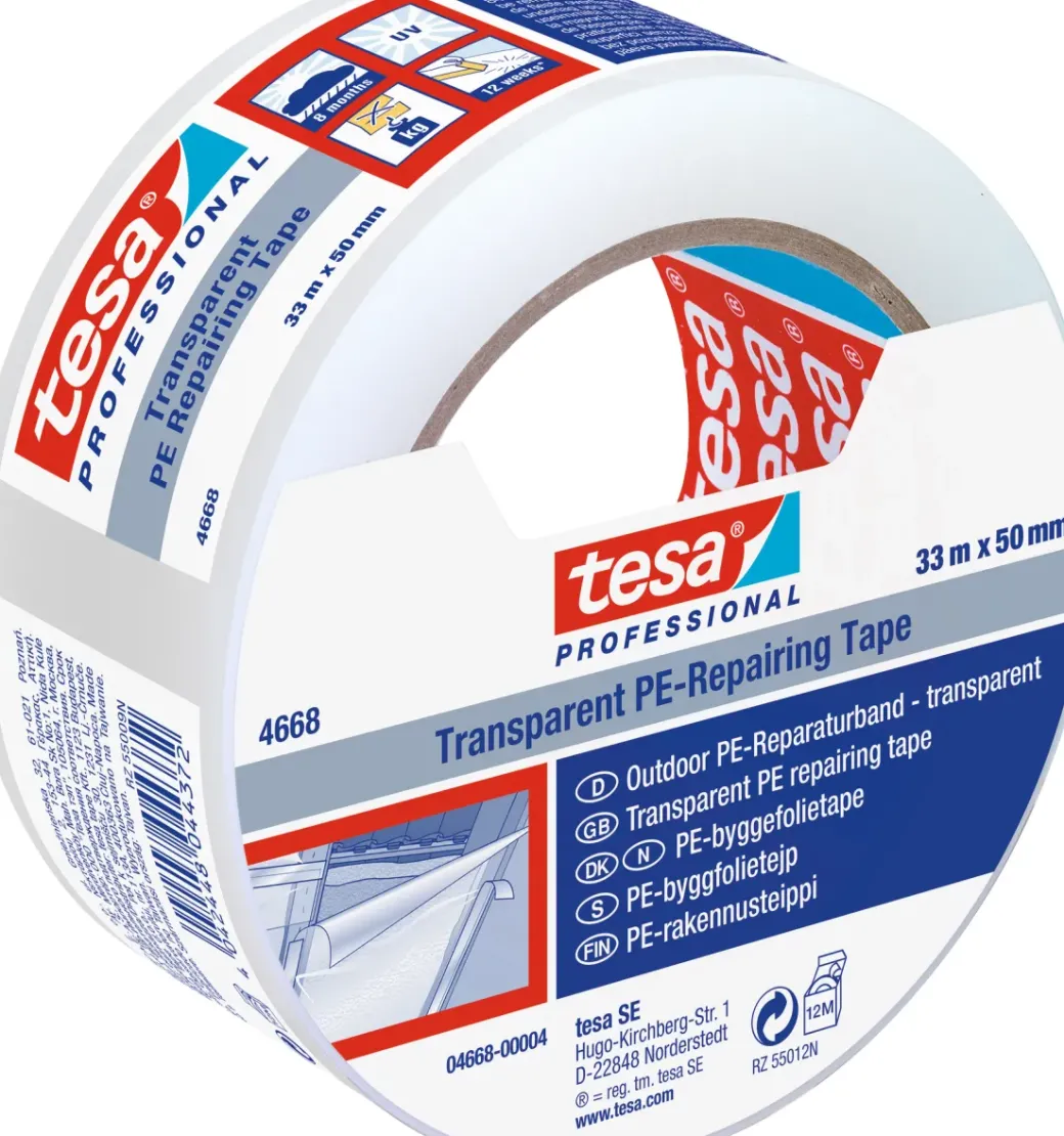 Brico Technische Tape-Tesa Reparatietape Extra Sterk Transparant 33Mx50Mm
