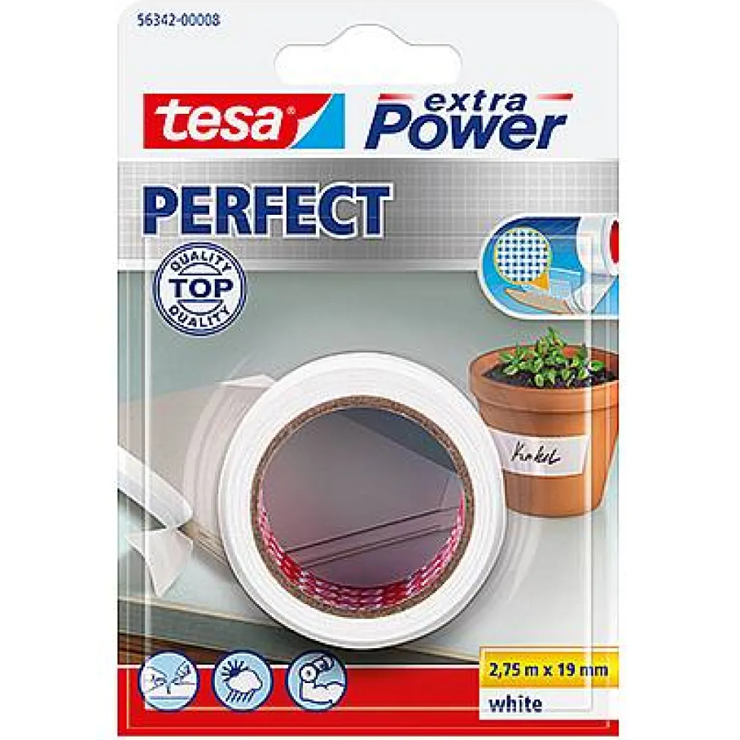 Tesa Tape Extra Power 'Perfect' Wit 2,75 M X 19 Mm|Brico Clearance