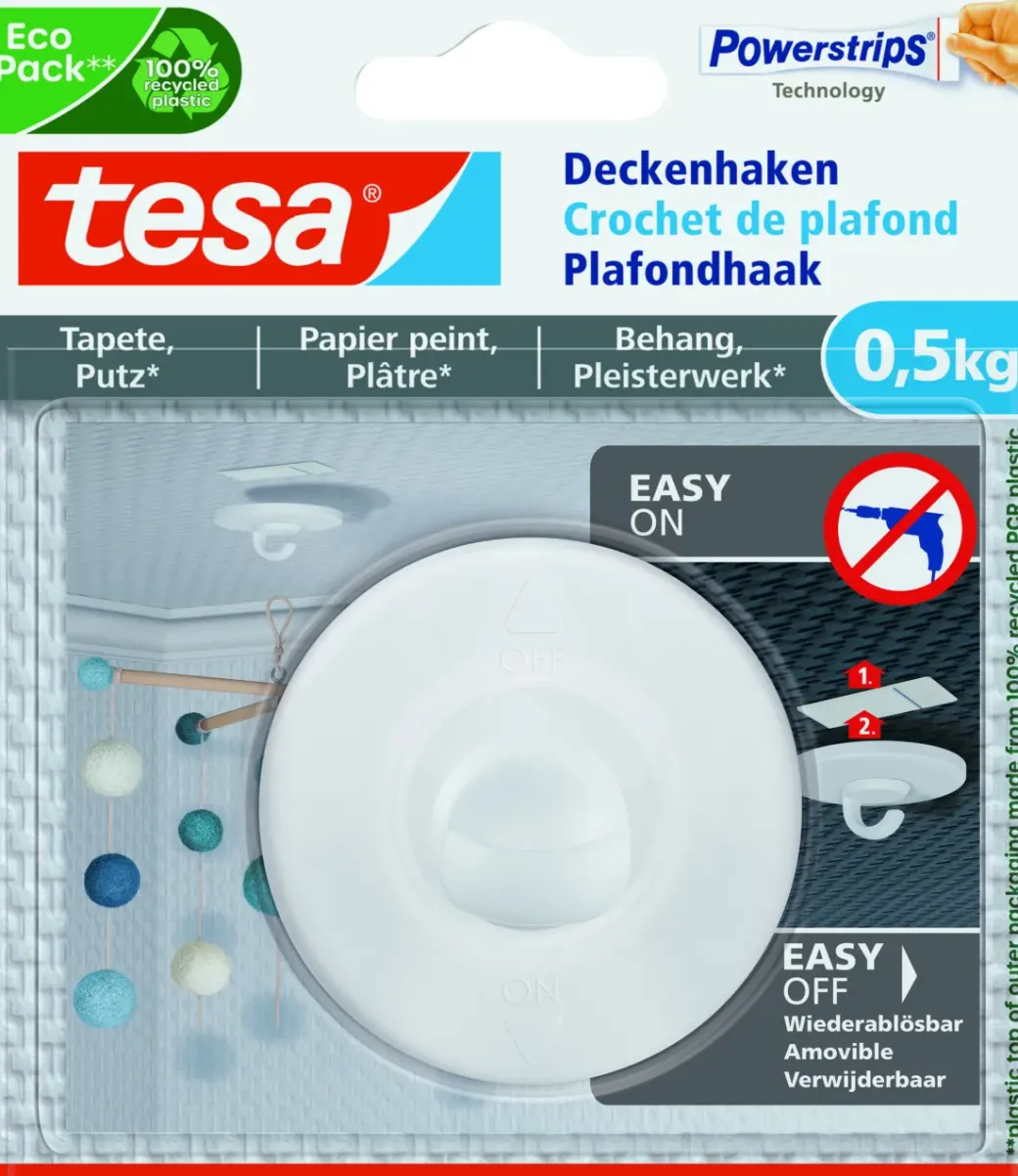 Brico Ophangsystemen-Tesa Verstelbare Klevende Spijker 1Kg 2 Stuks