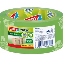 Brico Ducttape & Verpakkingstape-Tesa-Pack Eco & Strong Verpakkingstape Groen 50Mmx66M