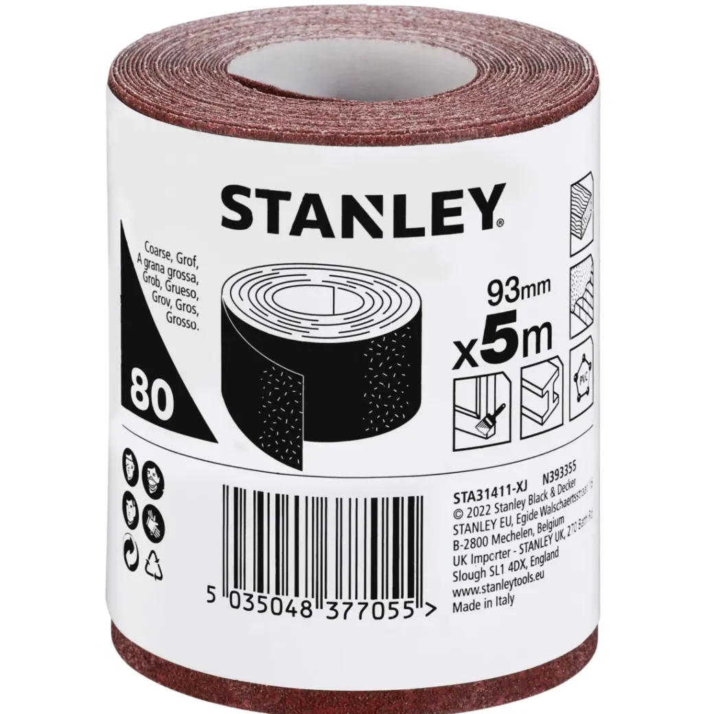 Brico Schuurpapier-Third Sheet Roll - 93 X 5M - Un Punched - 80G - Fits All Brands