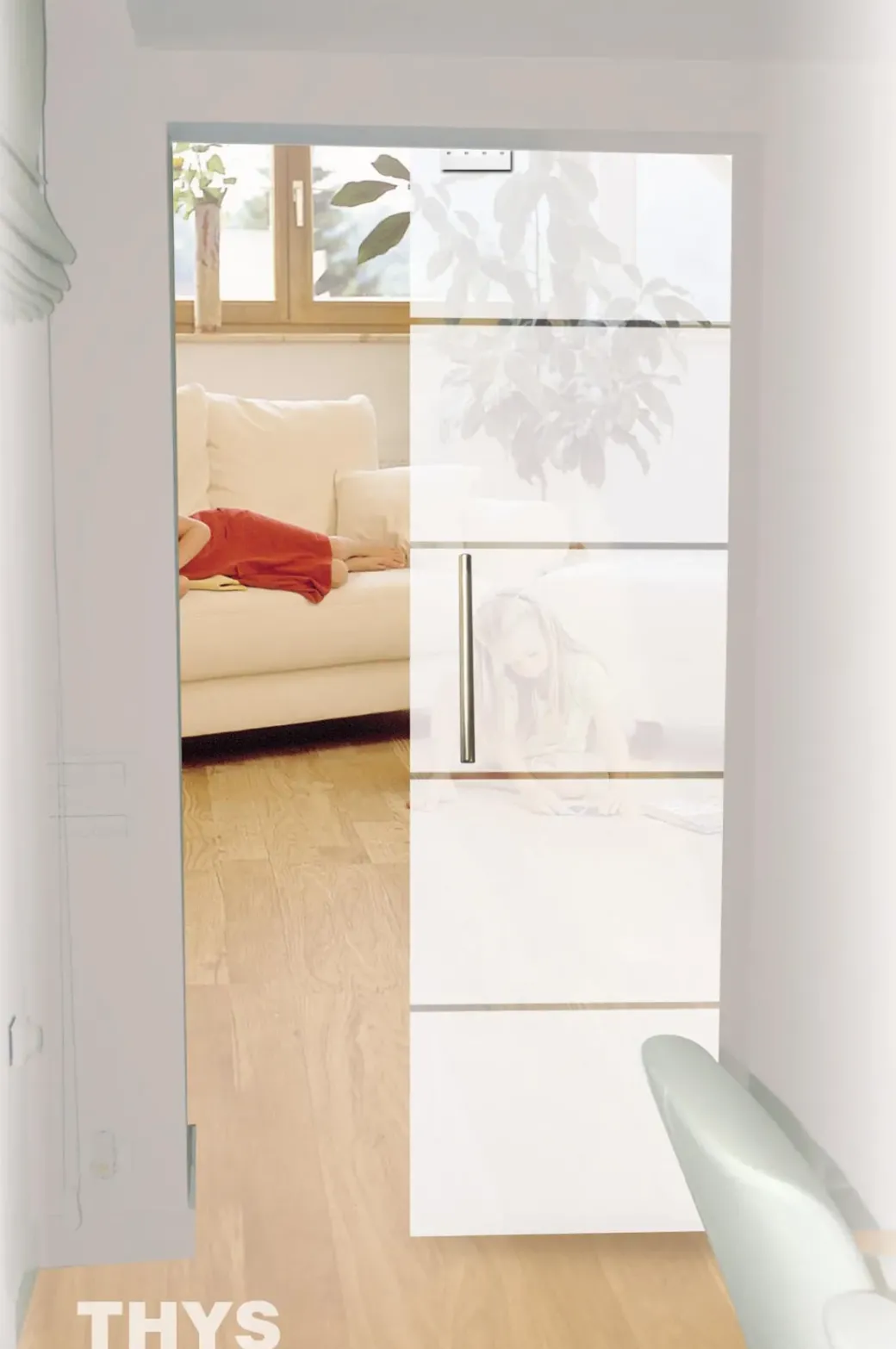Brico Schuifdeuren-Thys Veiligheidsglas Schuifdeur 'Thytan Sliding' 1510 215X93Cm