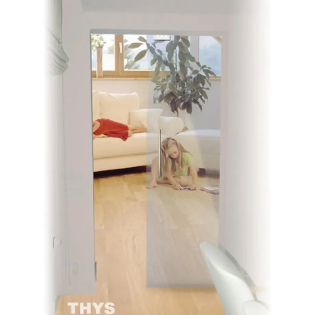Brico Schuifdeuren-Thys Veiligheidsglas Schuifdeur 'Thytan Sliding' Helder 233X103Cm