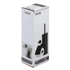 Tiger Accessoireset Boston - Toiletborstel Met Houder Vrijstaand - Toiletrolhouder - Haak – Zwart|Brico Online