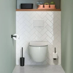 Tiger Carv Toiletrolhouder Zonder Klep Met L-Vorm Zwart|Brico Clearance