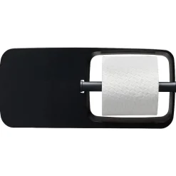 Tiger Tess Toiletrolhouder Met Planchet Zwart/Antraciet|Brico New
