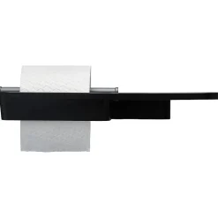 Tiger Tess Toiletrolhouder Met Planchet Zwart/Antraciet|Brico New