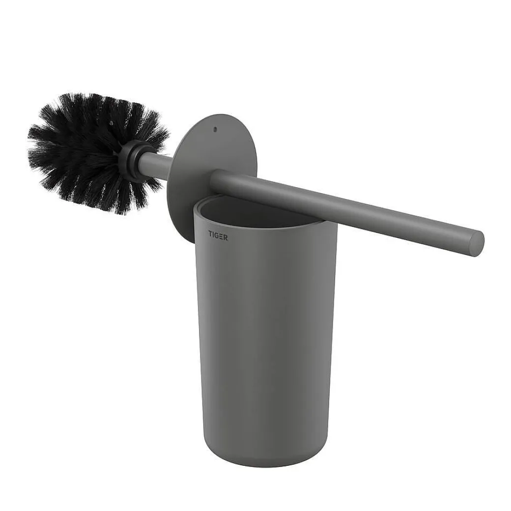 Tiger Toiletborstel Cata Met Houder Vrijstaand Grijs/ Marmerlook|Brico Best