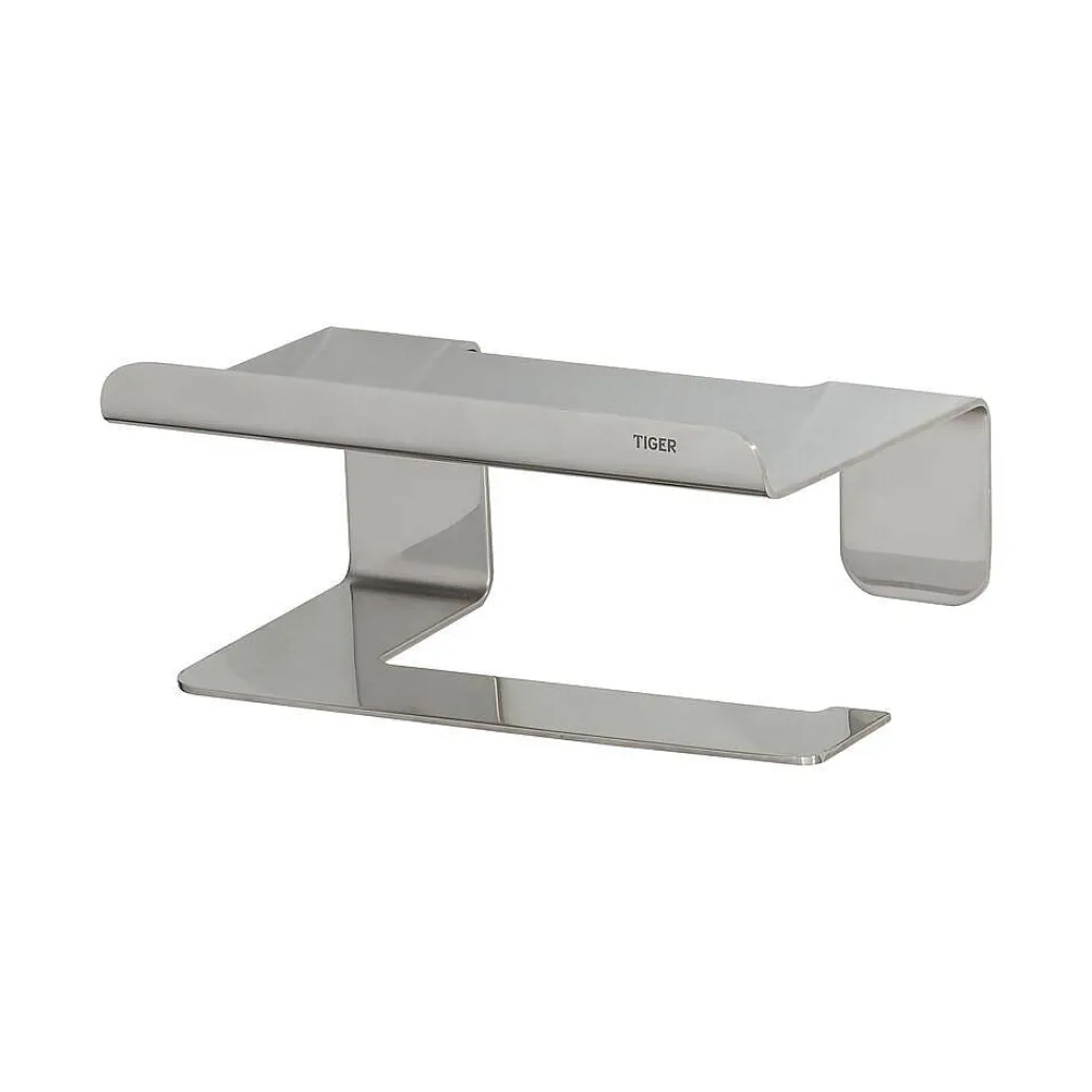 Tiger Toiletrolhouder Colar Met Planchet Rvs Gepolijst|Brico