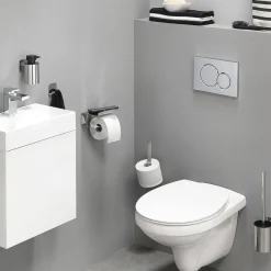 Tiger Toiletrolhouder Colar Met Planchet Rvs Gepolijst|Brico