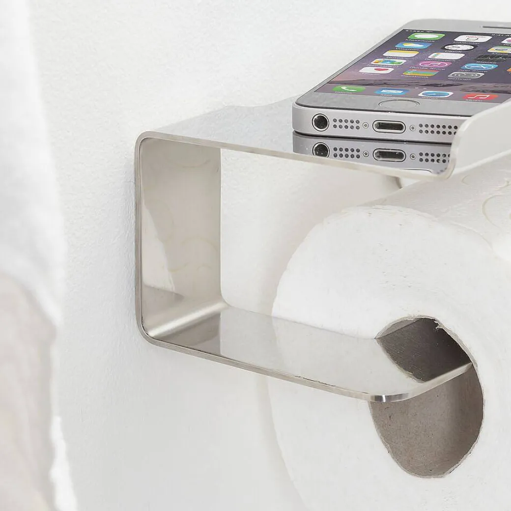 Tiger Toiletrolhouder Colar Met Planchet Rvs Gepolijst|Brico