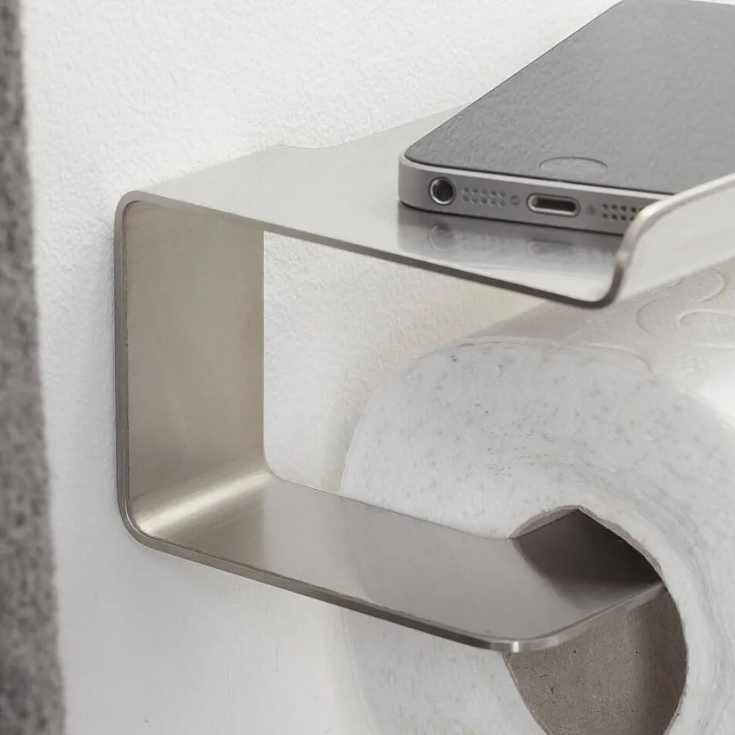 Tiger Toiletrolhouder Colar Met Planchet Rvs Geborsteld|Brico Discount