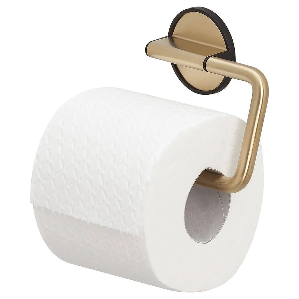 Tiger Toiletrolhouder Tune Zonder Klep Messing Geborsteld / Zwart|Brico