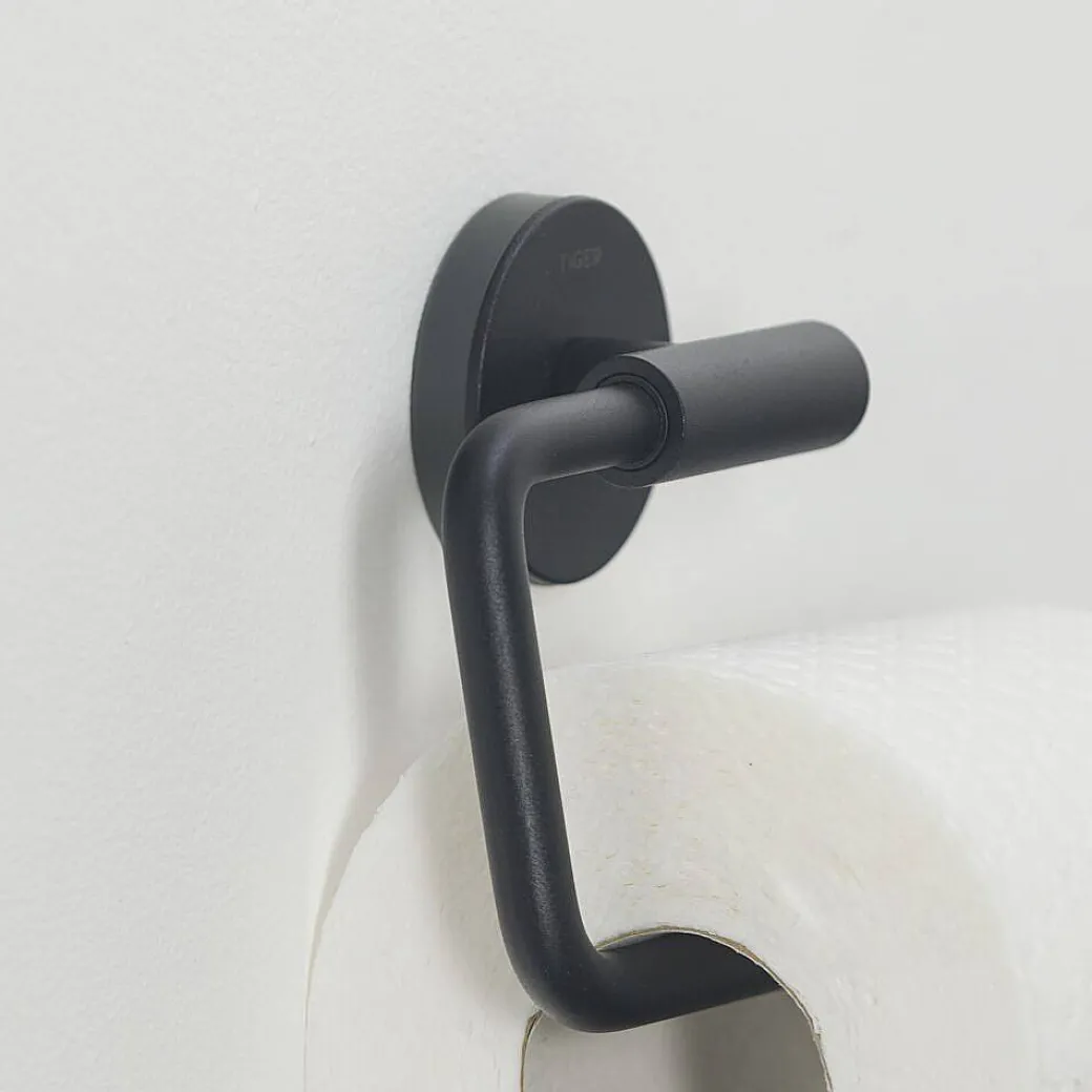 Tiger Toiletrolhouder Urban Zwart Mat|Brico Hot