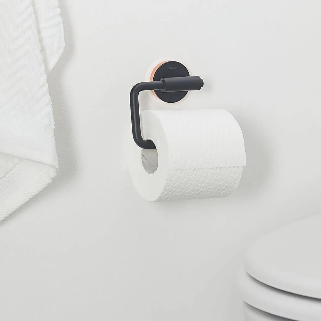 Tiger Toiletrolhouder Urban Zwart Mat|Brico Hot