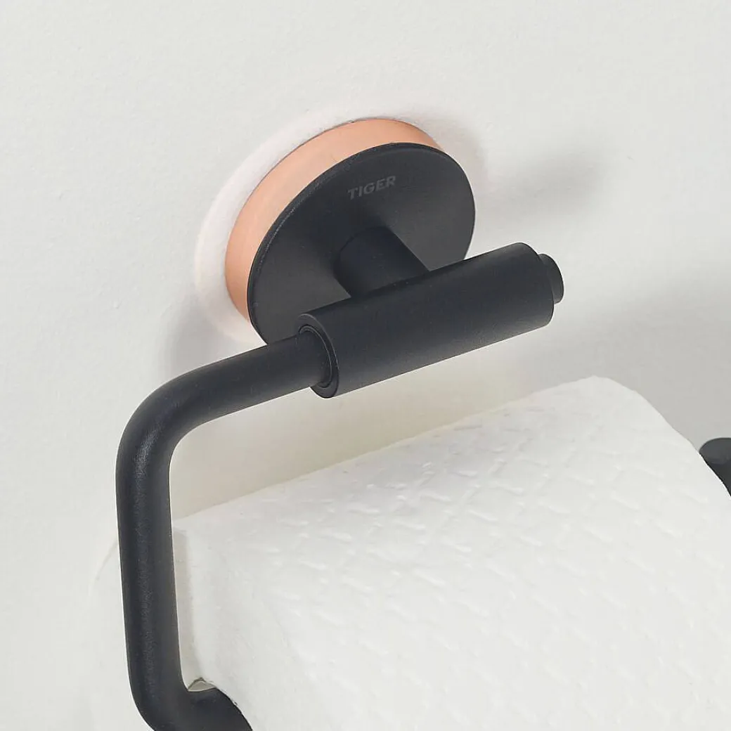 Tiger Toiletrolhouder Urban Zwart Mat|Brico Hot