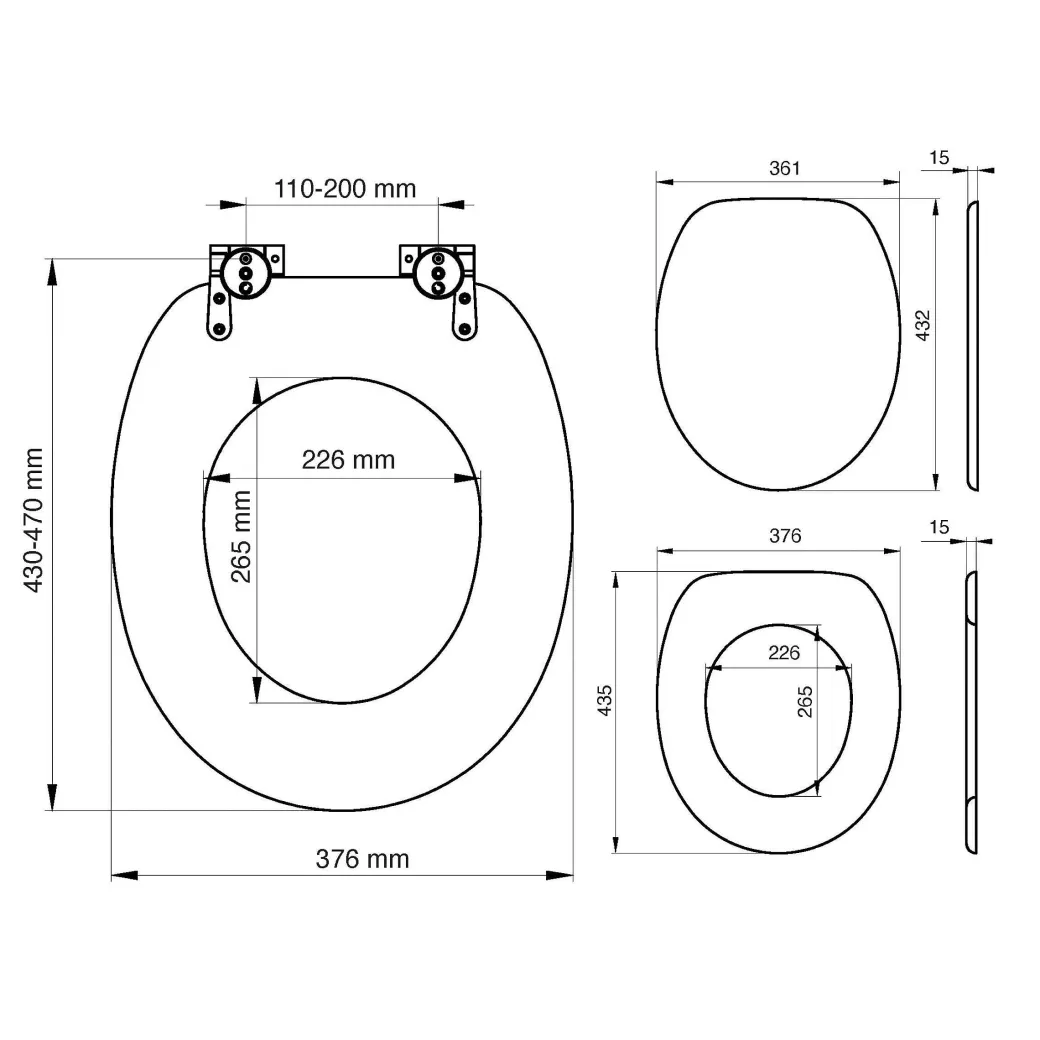Tiger Toiletzitting Old Wood Comfort Feel Mdf Bruin|Brico Online