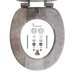 Tiger Toiletzitting Old Wood Comfort Feel Mdf Bruin|Brico Online