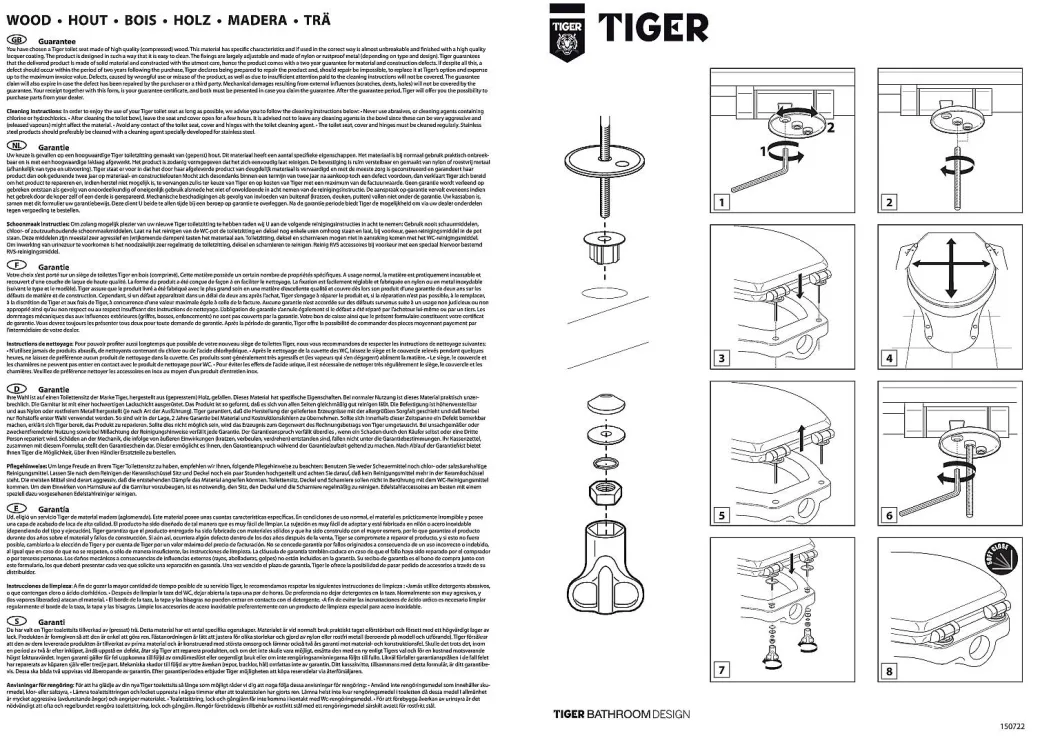 Tiger Toiletzitting Old Wood Comfort Feel Mdf Bruin|Brico Online