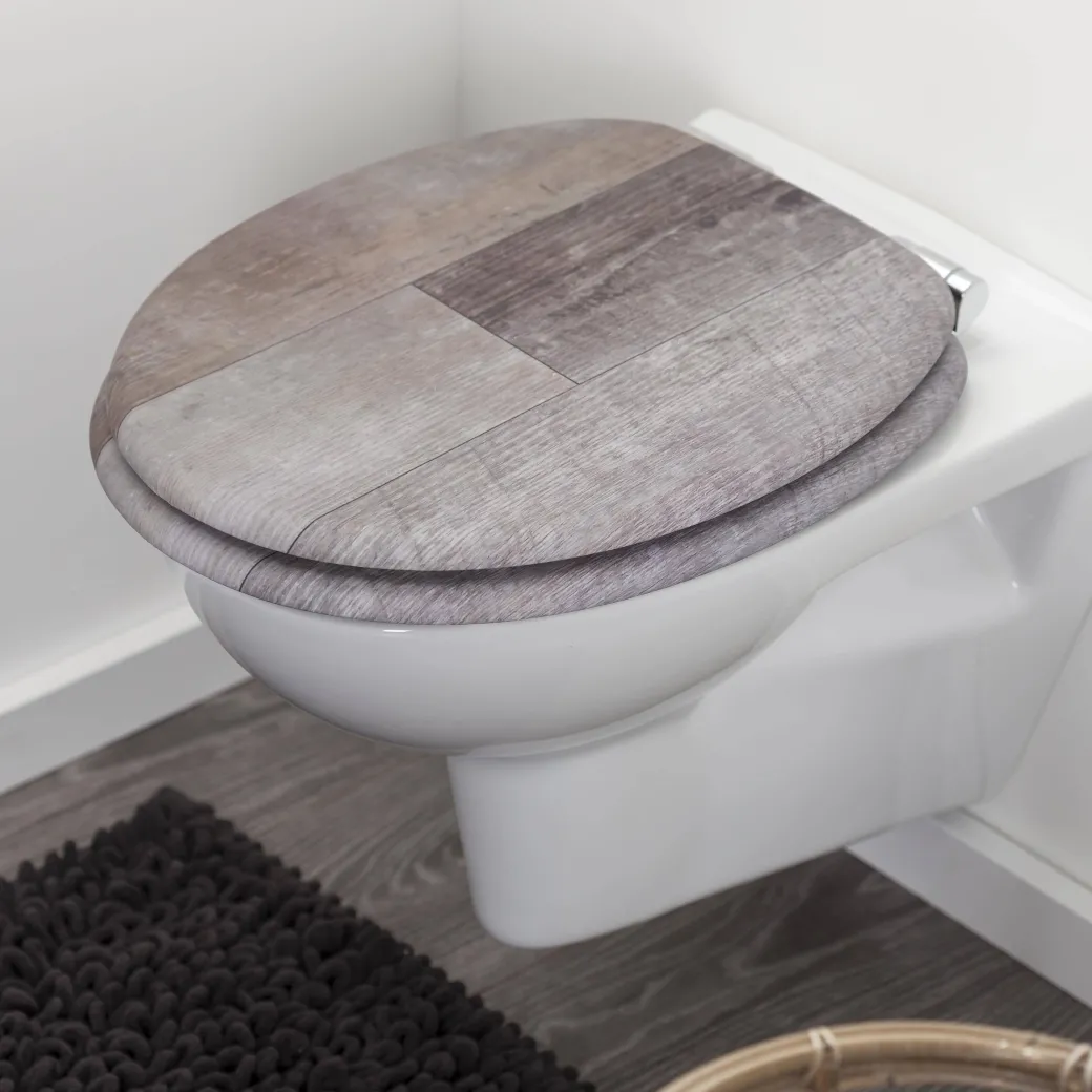 Tiger Toiletzitting Old Wood Comfort Feel Mdf Bruin|Brico Online