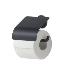 Tiger Urban Toiletrolhouder Met Klep Zwart|Brico Online