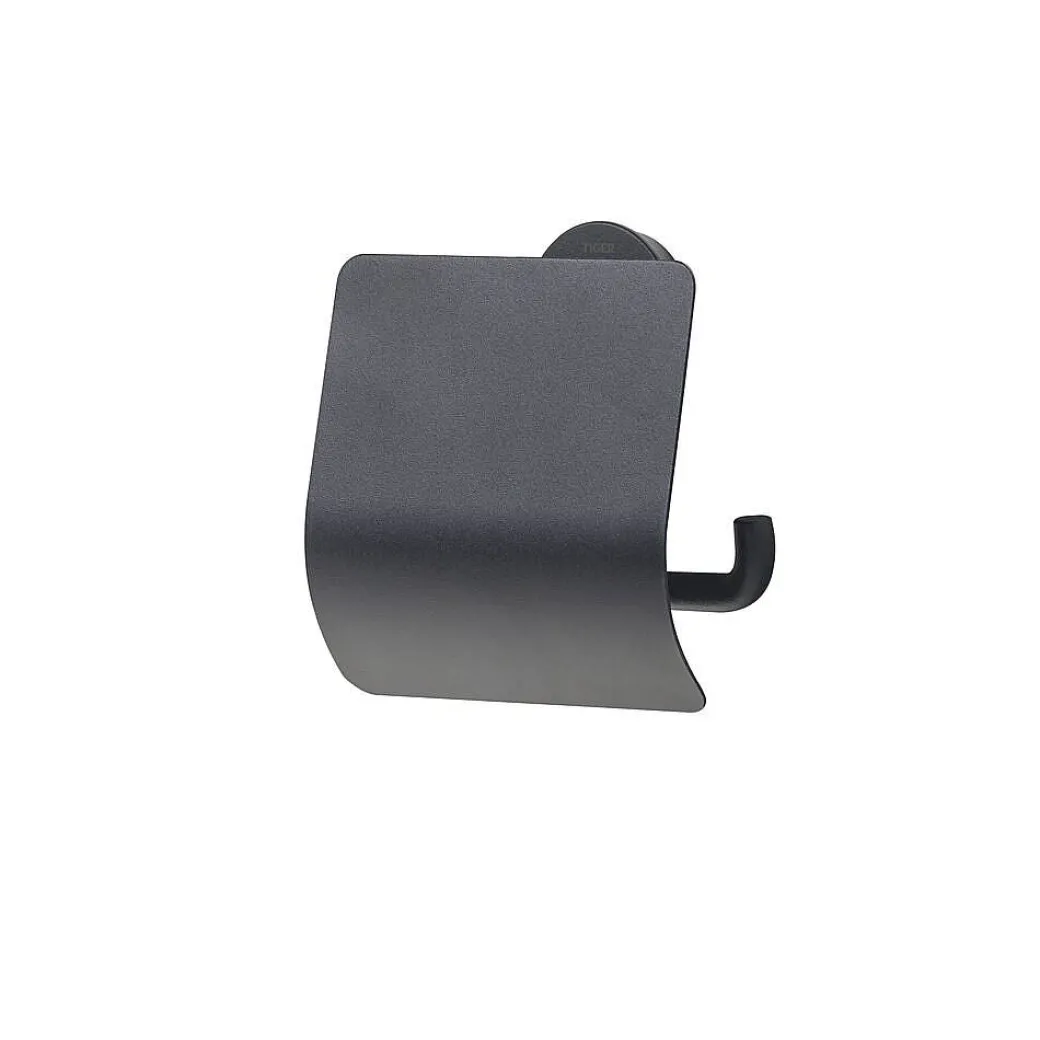 Tiger Urban Toiletrolhouder Met Klep Zwart|Brico Online