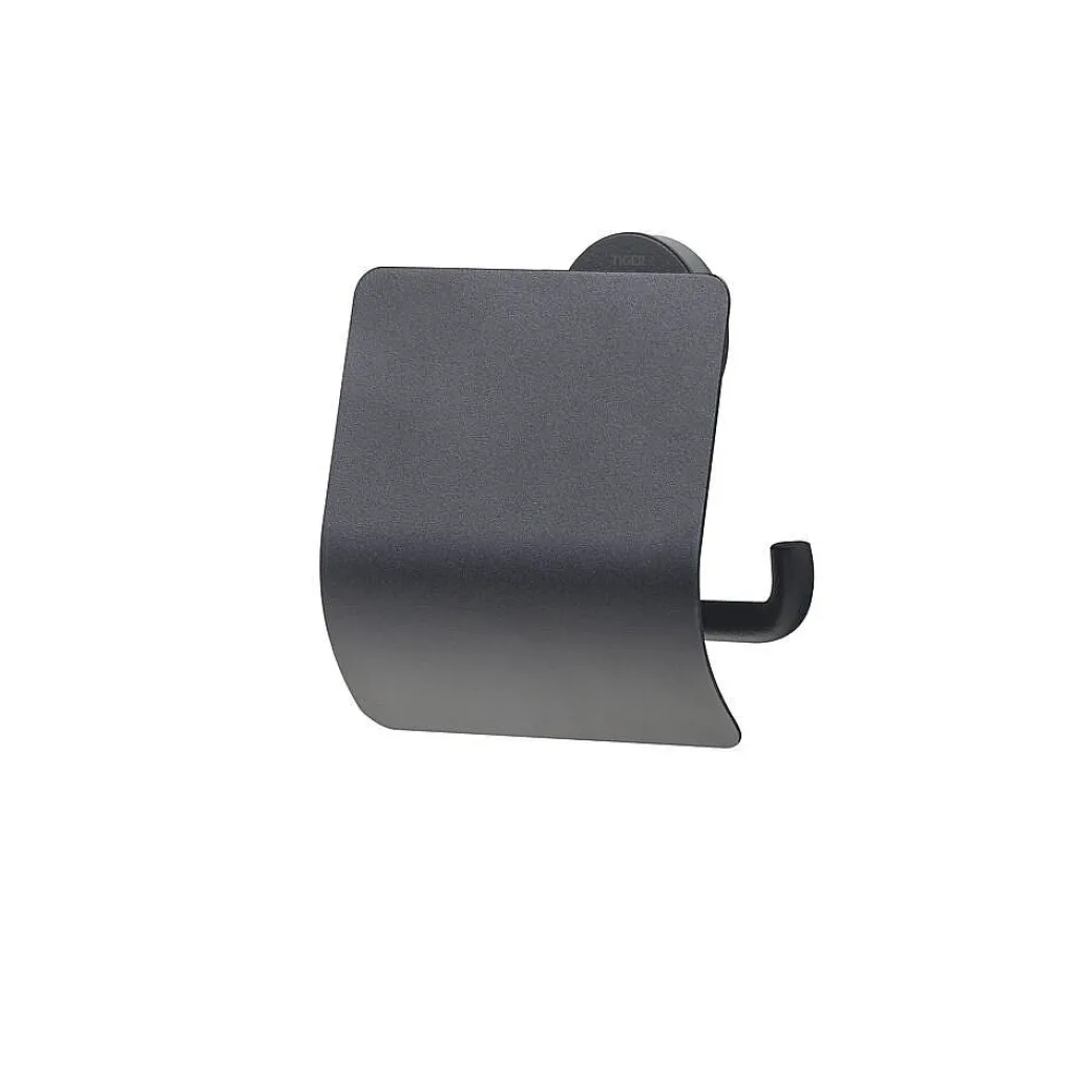 Tiger Urban Toiletrolhouder Met Klep Zwart|Brico Online