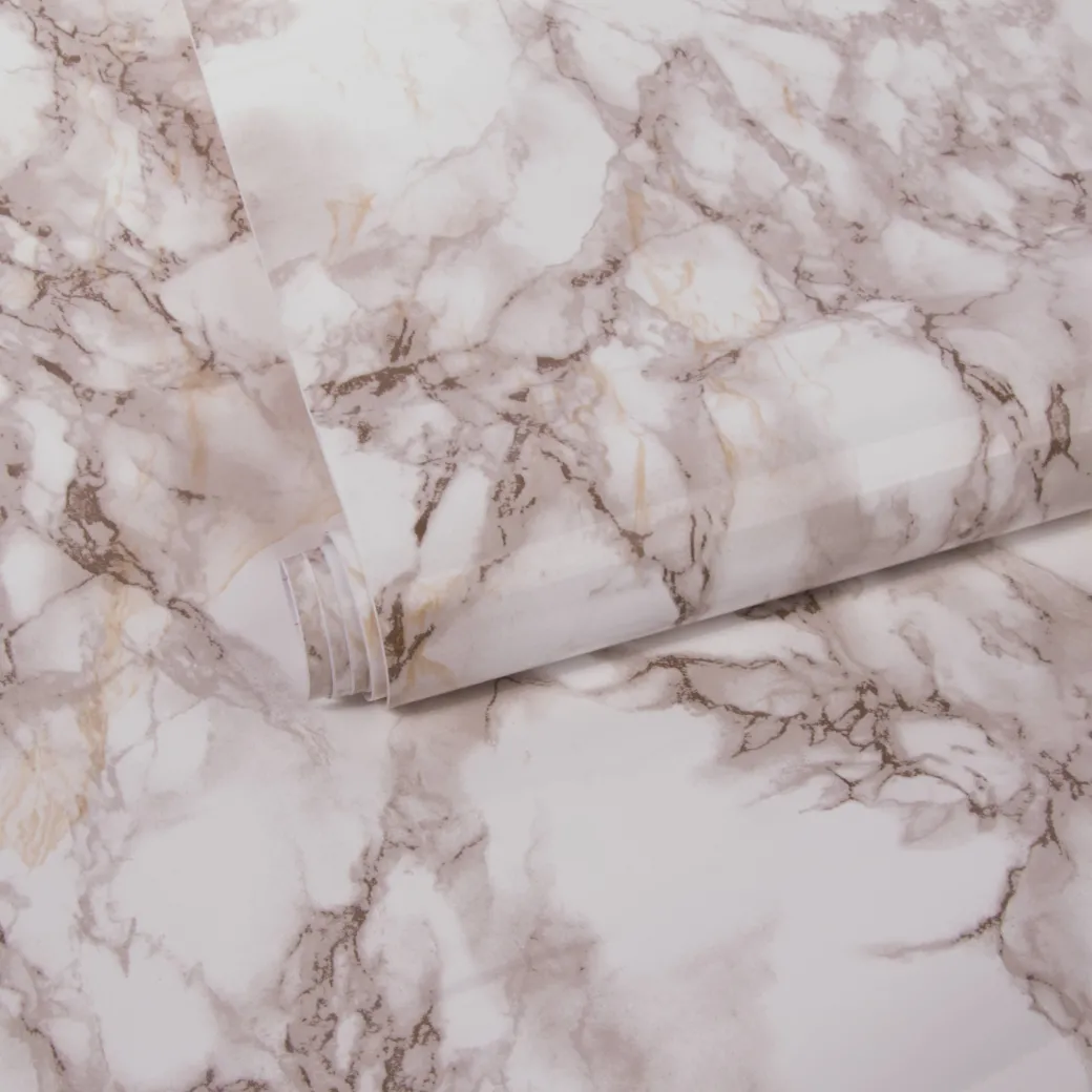 Transform Zelfklevende Decoratiefolie Marble Bruin 45X200Cm|Brico Best