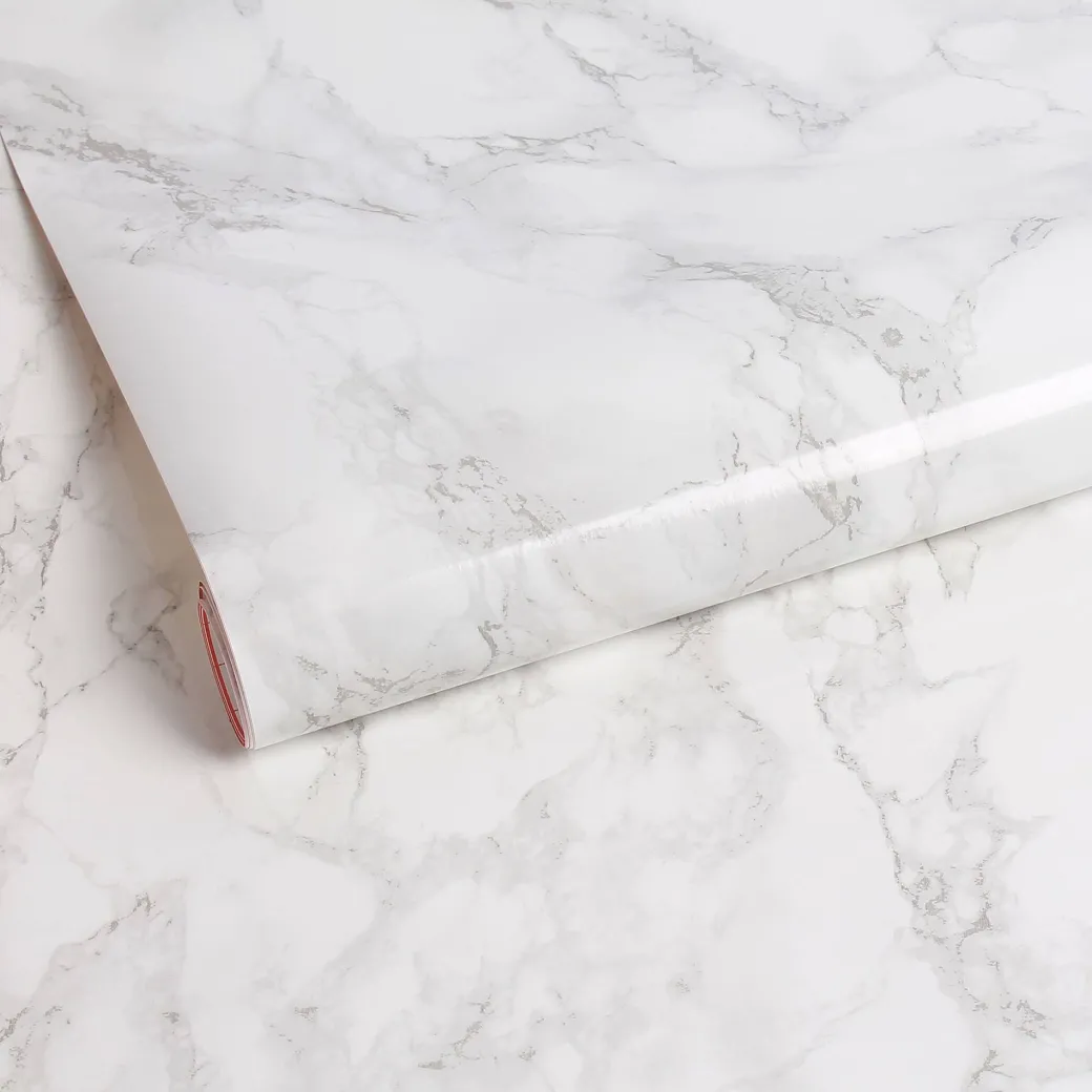 Transform Zelfklevende Decoratiefolie Marble Grijs 45X200Cm|Brico Outlet