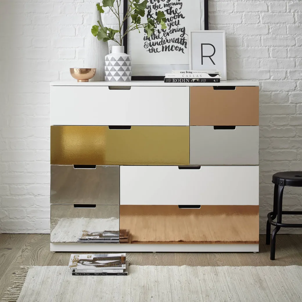 Transform Zelfklevende Decoratiefolie Metallic Goud 45X150Cm|Brico Best