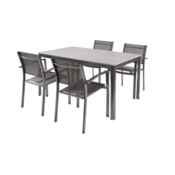 Brico Tuinstoelen-Trapani Tuinstoel Aluminium/Textiel 55X58X85Cm