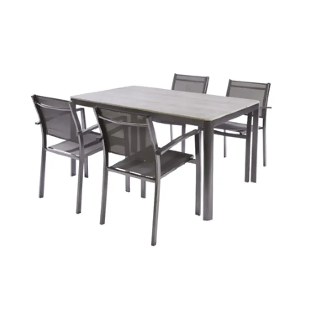 Brico Tuinstoelen-Trapani Tuinstoel Aluminium/Textiel 55X58X85Cm