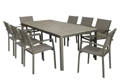 Brico Tuintafels-Trapani Tuintafel + Verstelbare Poten Aluminium/Polyhout 210X100X75Cm