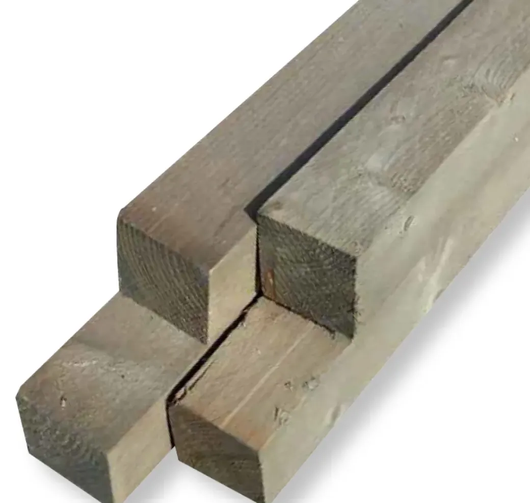 Brico Tuinpalen-Tuinpaal Hout Vintage Grijs 6,8X6,8X180Cm
