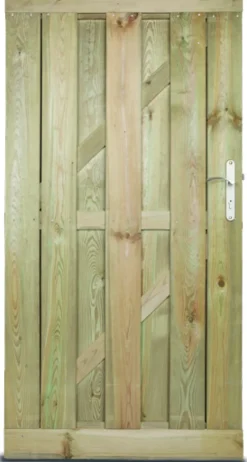 Brico Tuindeuren-Tuinpoort Cartri Faro Geimpregneerd Hout 90X180Cm
