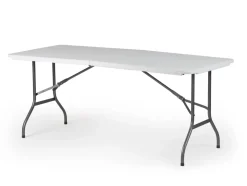 Brico Tuintafels-Tuintafel Party Inklapbaar 6 Personen Wit 180X75Cm