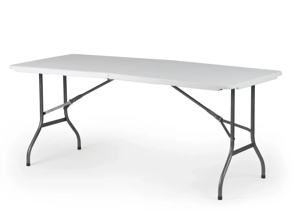 Brico Tuintafels-Tuintafel Party Inklapbaar 6 Personen Wit 180X75Cm