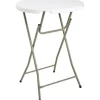 Brico Tuintafels-Tuintafel Party Staand Wit O80Cm