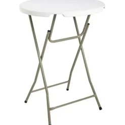 Brico Tuintafels-Tuintafel Party Staand Wit O80Cm