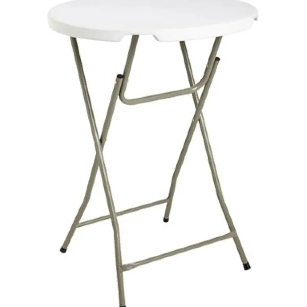 Brico Tuintafels-Tuintafel Party Staand Wit O80Cm
