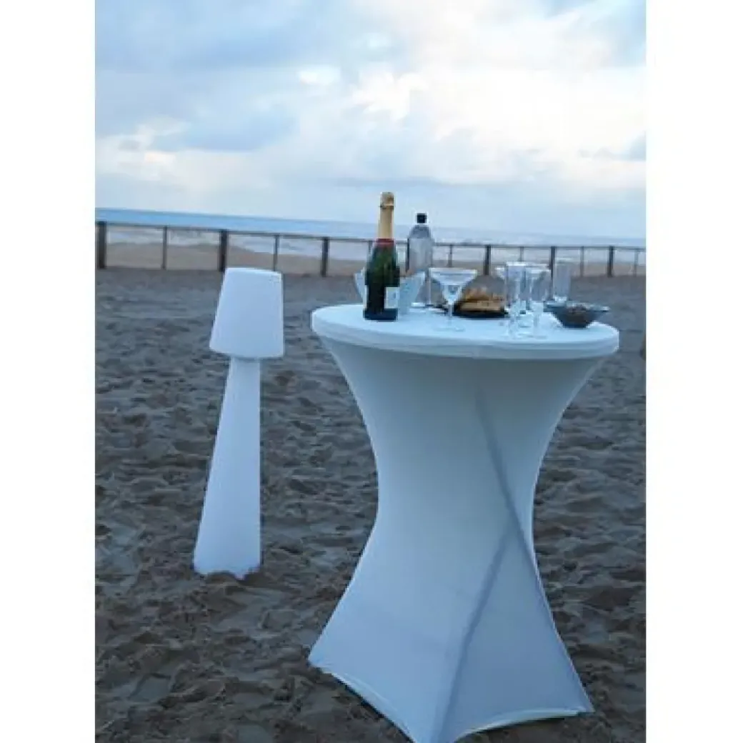 Brico Tuintafels-Tuintafel Party Staand Wit O80Cm